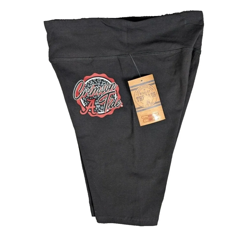 NCAA Women's Alabama Rolling Tide Black Bicycle Bike Shorts -‎ M